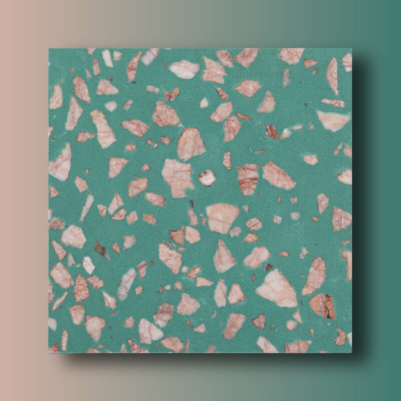 กระเบื้องหินขัด Terrazzo รุ่น Flamingo ราคาสั่งตัด 3,220.00 บาท/ตร.ม ราคาต่อ ตร.ม 2,580.00 บาท/ตร.ม ขนาดสินค้าแผ่นเต็ม 1600X2400 MM.