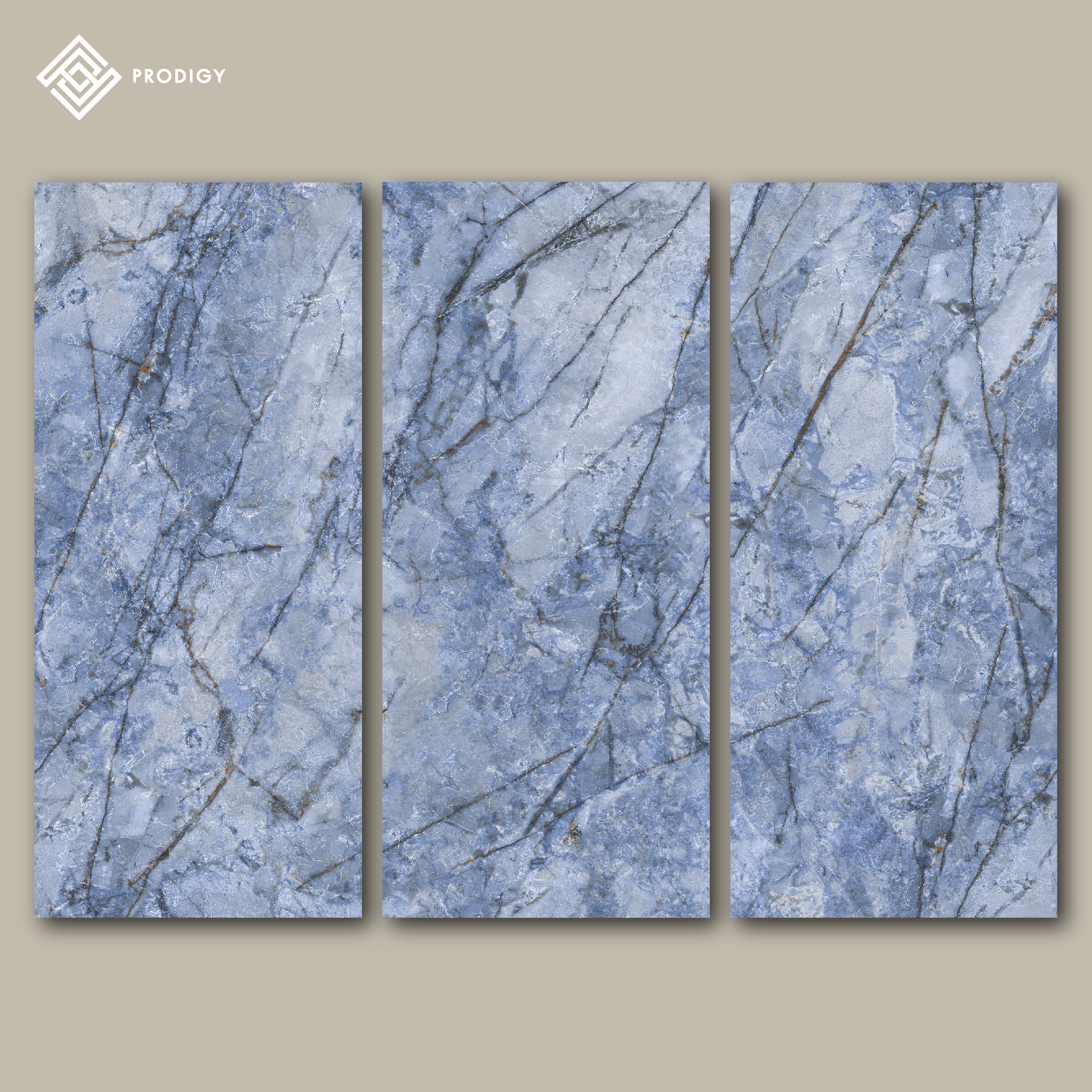 หินอ่อนเทียม Sintered Stone รุ่น Ice Silk Blue Jade ราคา 9,744 ต่อชุด