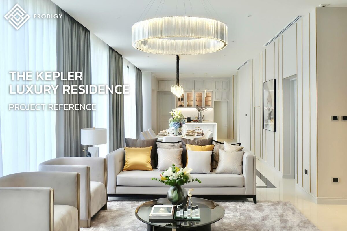 โครงการ The Kapler Luxury Residence สวนหลวง พระราม 9 - แต่งบ้านด้วยผนังหินอ่อนเทียม Sintered stone