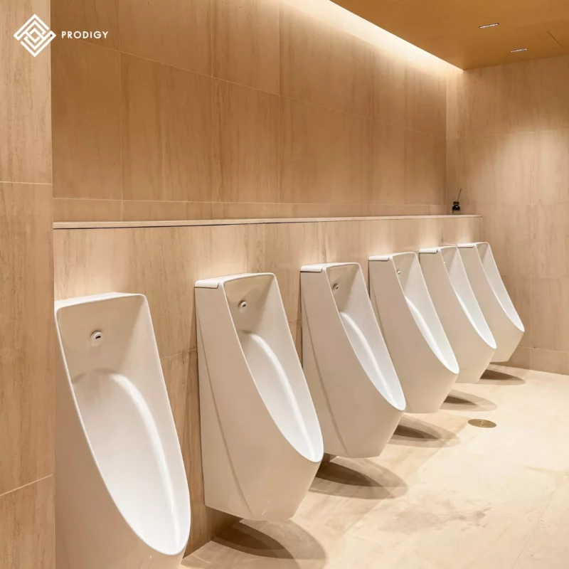 กระเบื้องพอร์ซเลน พื้น และ ผนังห้องน้ำ Central Chidlom