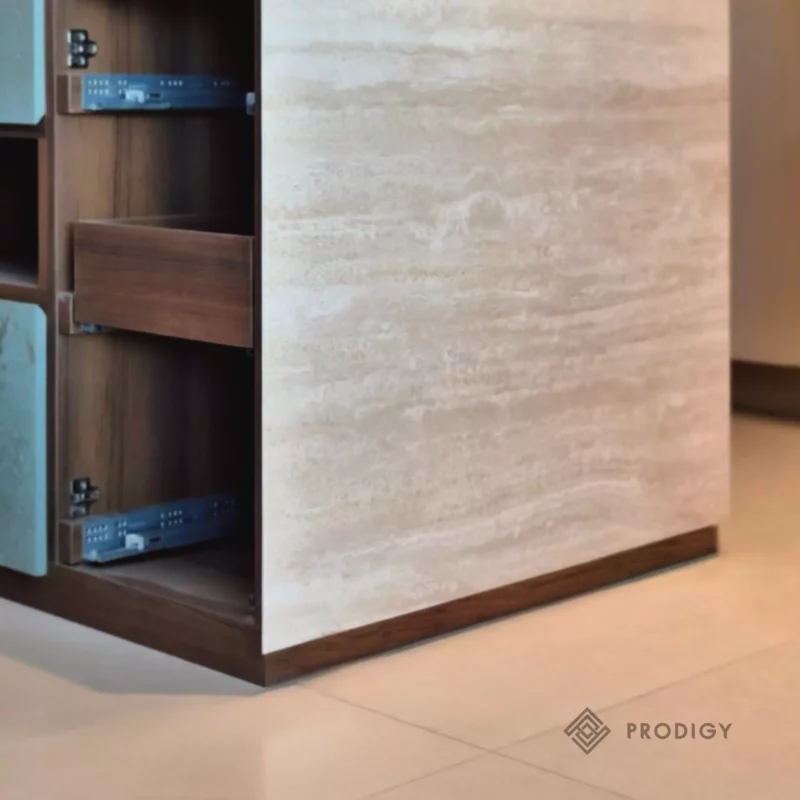 หินเทียม เคาน์เตอร์ครัว หินอ่อนเทียม sintered stone รุ่น Navona Travertine